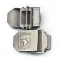 Custom Belt Buckle Makers Wholesale Tactical Adjustable Metal Military Quick Release Reversible Belt Buckle